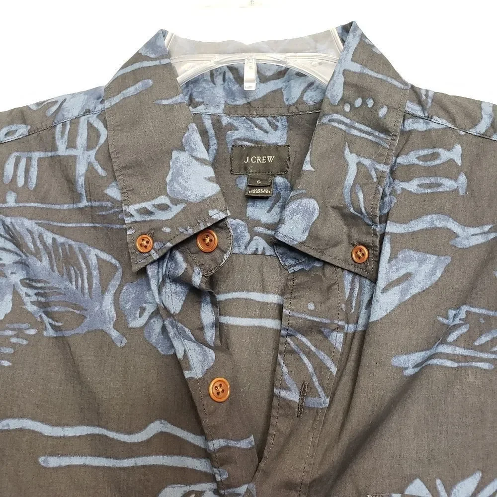 J. Crew Secret Wash Batik Button Up Size Small